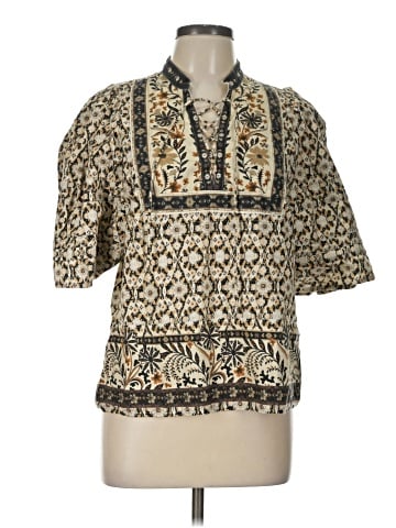 By Anthropologie Short Sleeve Blouse (view 1)