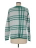 Lands' End 100% Cotton Plaid Green Pullover Sweater Size M - photo 2