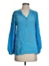 Lilly Pulitzer Blue Long Sleeve Blouse Size XS - photo 1