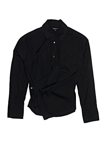 Madewell Asymmetric Button-Up Shirt (view 1)