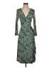 BCBGMAXAZRIA Paisley Green Cocktail Dress Size S - photo 1