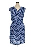 En Focus Studio Print Blue Casual Dress Size 14 - photo 1