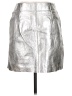 Sandro Metallic Silver Faux Leather Skirt Size Med (2) - photo 2