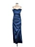 Xscape 100% Polyester Blue Cocktail Dress Size 10 - photo 1