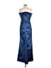 Xscape 100% Polyester Blue Cocktail Dress Size 10 - photo 2