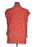 Bellatrix 100% Polyester Orange Short Sleeve Blouse Size XL - photo 2