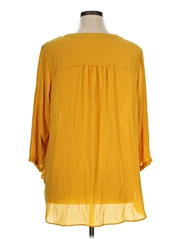 a.n.a. A New Approach 3/4 Sleeve Blouse (view 2)