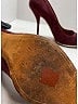 Givenchy 100% Suede Burgundy Heels Size EU 40 - photo 4
