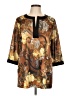 Haband! 100% Polyester Brown 3/4 Sleeve Blouse Size L - photo 1