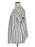 Ann Taylor LOFT Stripes Gray Short Sleeve Blouse Size XL - photo 5