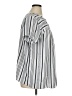 Ann Taylor LOFT Stripes Gray Short Sleeve Blouse Size XL - photo 4