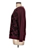 Onque Casuals Floral Burgundy Pullover Sweater Size L - photo 5