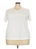 Susan Graver Ivory Short Sleeve Top Size 2X - photo 1