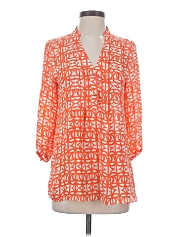 Annie Griffin 3/4 Sleeve Silk Top (view 1)