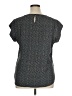 Chico's 100% Polyester Black Short Sleeve Blouse Size XL - photo 2
