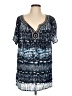 Tantrums Blue Short Sleeve Blouse Size L - photo 1