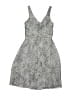 J.Crew 100% Silk Print Gray Cocktail Dress Size 00 - photo 1