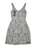 J.Crew 100% Silk Print Gray Cocktail Dress Size 00 - photo 2