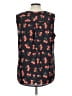 Talbots 100% Polyester Black Sleeveless Blouse Size L - photo 2