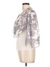 Alex Evenings 100% Polyester Silver 3/4 Sleeve Blouse Size L (petite) - photo 5