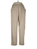 Basic Editions Solid Tan Casual Pants Size L - photo 1