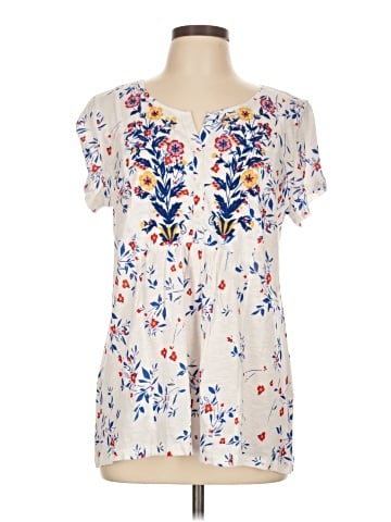 Style&Co Short Sleeve Blouse (view 1)