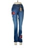 Boden Print Blue Jeans Size 6 - photo 1