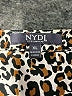 NYDJ 100% Polyester Animal Print Brown 3/4 Sleeve Blouse Size XL - photo 7