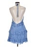 Lulus 100% Rayon Blue Cocktail Dress Size M - photo 2