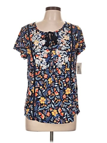 Style&Co Short Sleeve Blouse (view 1)