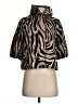 Samuel Dong 100% Polyester Animal Print Black Jacket Size S - photo 1