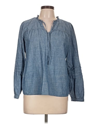 J.Crew Factory Store Long Sleeve Blouse (view 1)