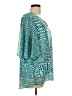 JM Collection Teal 3/4 Sleeve Blouse Size L - photo 4