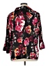 Jaclyn Smith 100% Polyester Floral Black 3/4 Sleeve Blouse Size 1X - photo 2