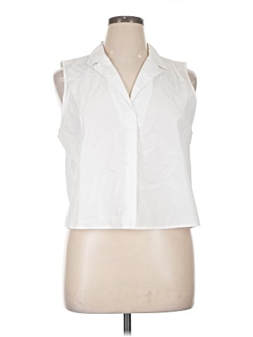 Banana Republic Factory Store Sleeveless Button-Down Shirt (view 1)