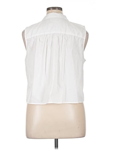 Banana Republic Factory Store Sleeveless Button-Down Shirt (view 2)