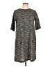 Ginger G. Tweed Gray Casual Dress Size L - photo 1