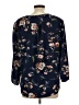 Fun2Fun Floral Blue 3/4 Sleeve Blouse Size L - photo 2