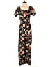 Warm 100% Cotton Floral Black Jumpsuit Size XS (0) - photo 1