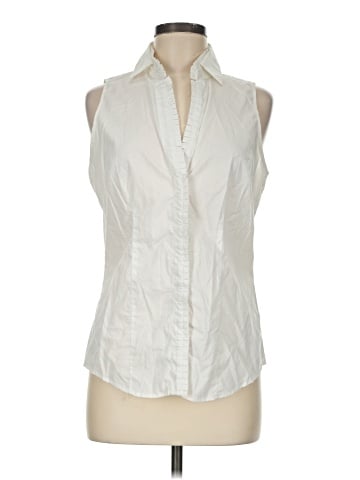 New York & Company Sleeveless Button-Down Shirt (view 1)