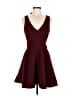 B. Smart Solid Burgundy Cocktail Dress Size 9 - photo 1