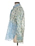Bella 100% Cotton Paisley Blue 3/4 Sleeve Blouse Size XS - photo 5