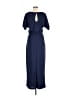 Unbranded Solid Blue Casual Dress Size M - photo 2