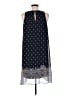 Cato 100% Polyester Paisley Blue Casual Dress Size M - photo 2