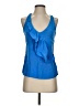 Madison Marcus 100% Silk Blue Sleeveless Silk Top Size XS - photo 1
