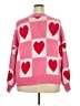 Unbranded Hearts Pink Pullover Sweater Size 2X - photo 2