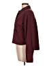 A New Day Color Block Burgundy Long Sleeve Blouse Size L - photo 5
