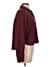 A New Day Color Block Burgundy Long Sleeve Blouse Size L - photo 4