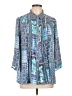 Investments 100% Polyester Blue 3/4 Sleeve Blouse Size XL (petite) - photo 1