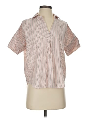 Madewell Courier Button-Back Shirt in Brampton Stripe (view 1)